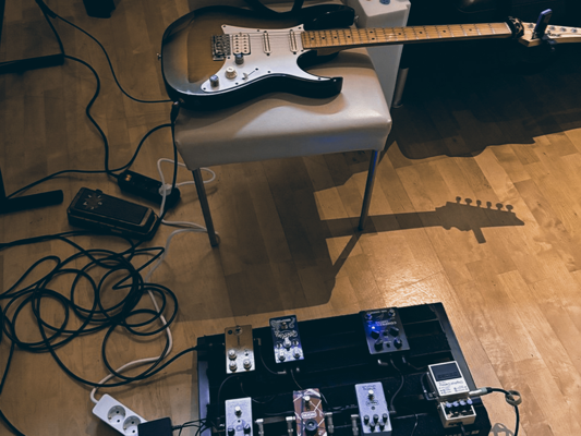 Mark Meiers Guitar Setup im ART Studio Essen
